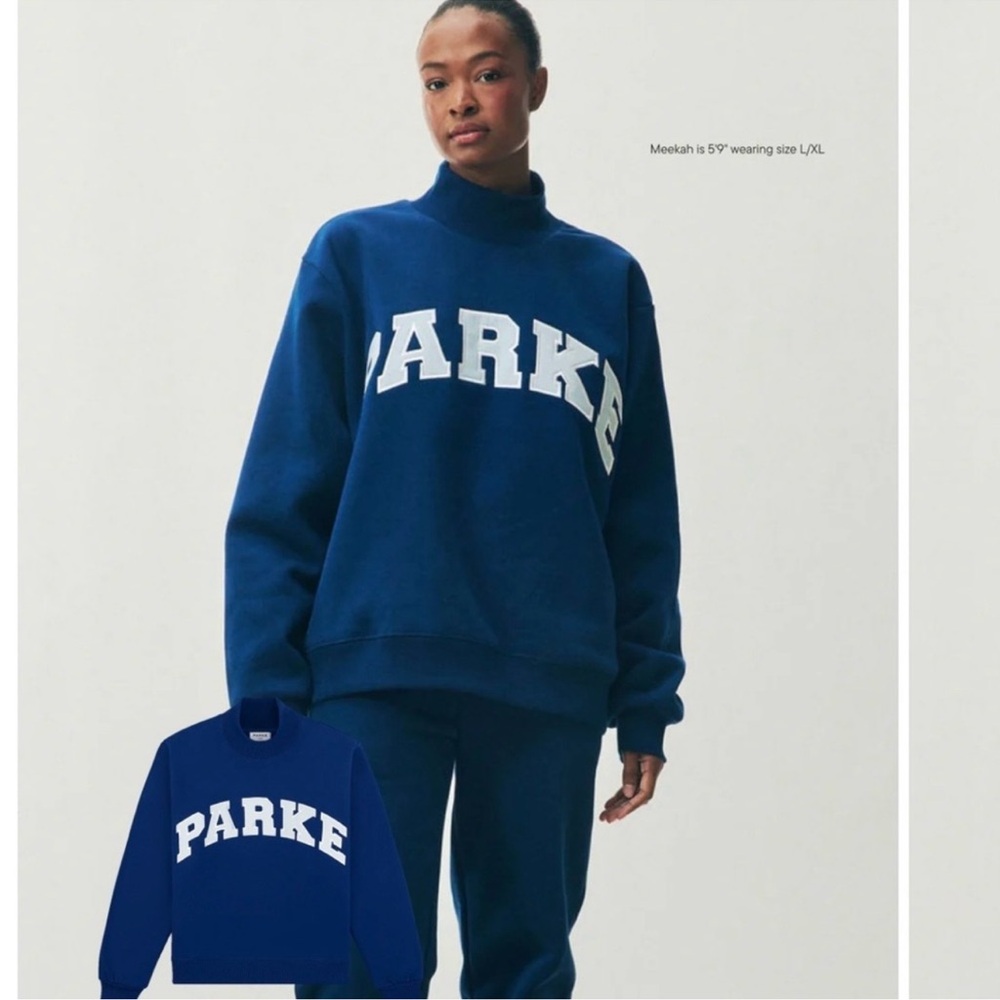 PARKE Women's Navy Turtleneck